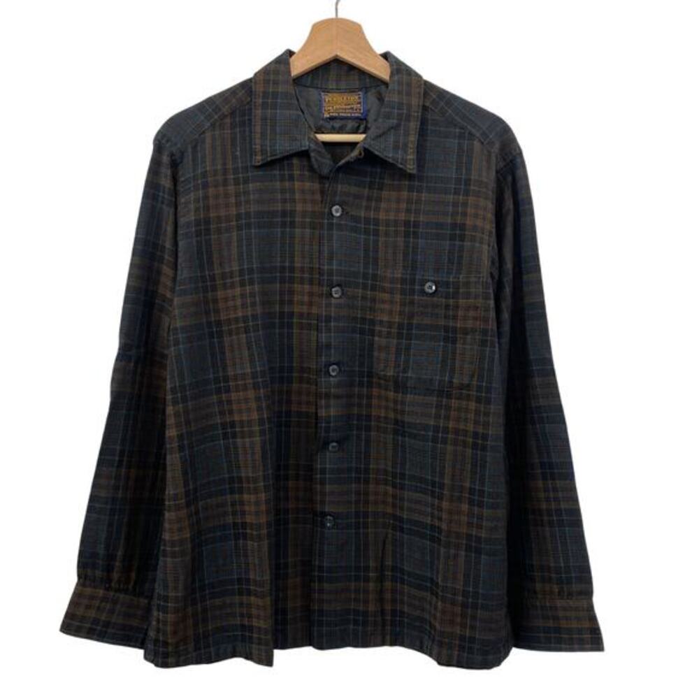 Pendleton vintageā wool plaid button down flannel - Picture 2 of 4